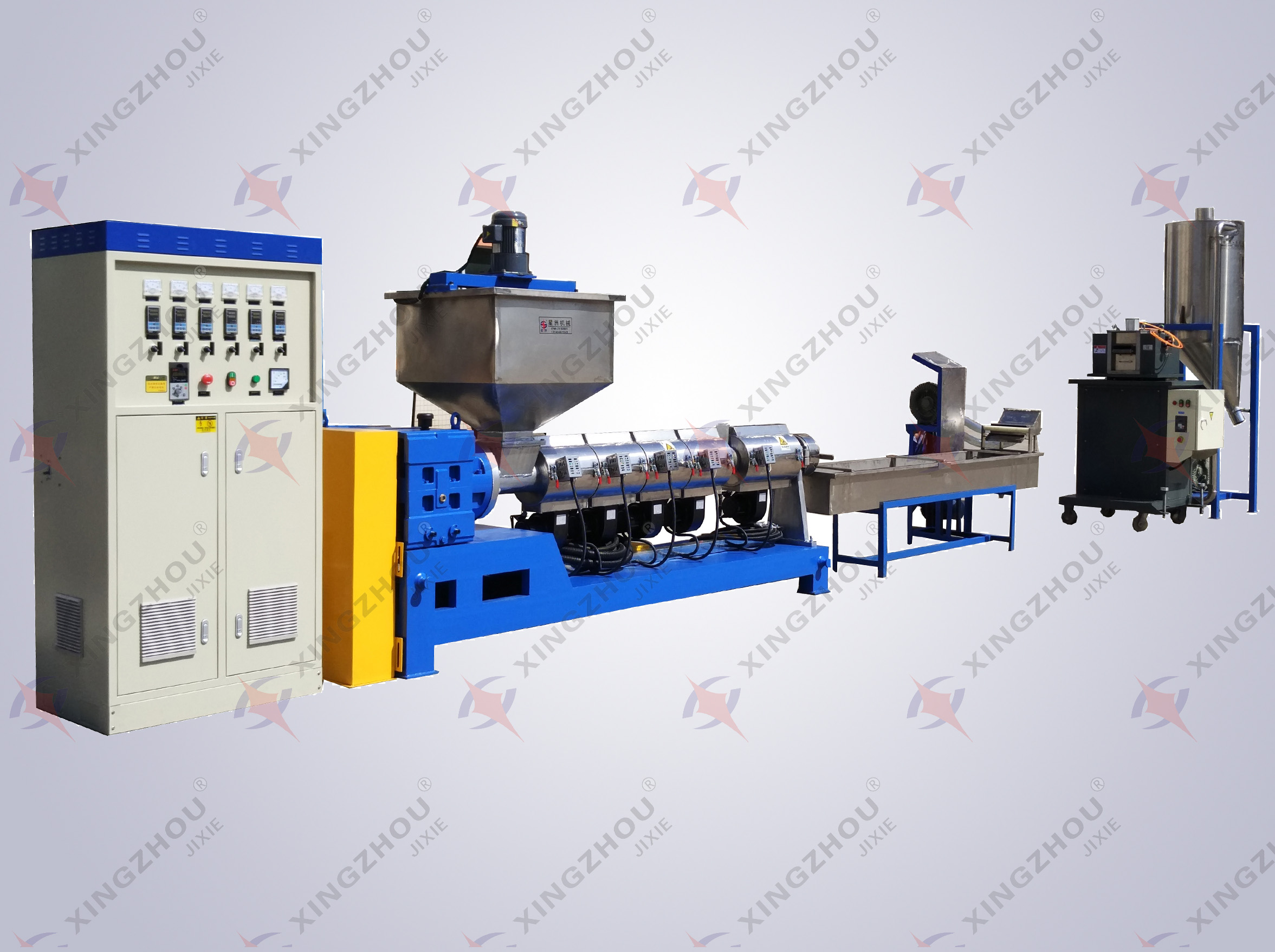 ABS/PC/PP等常規廢舊塑料破碎水口塑料造粒機生產線